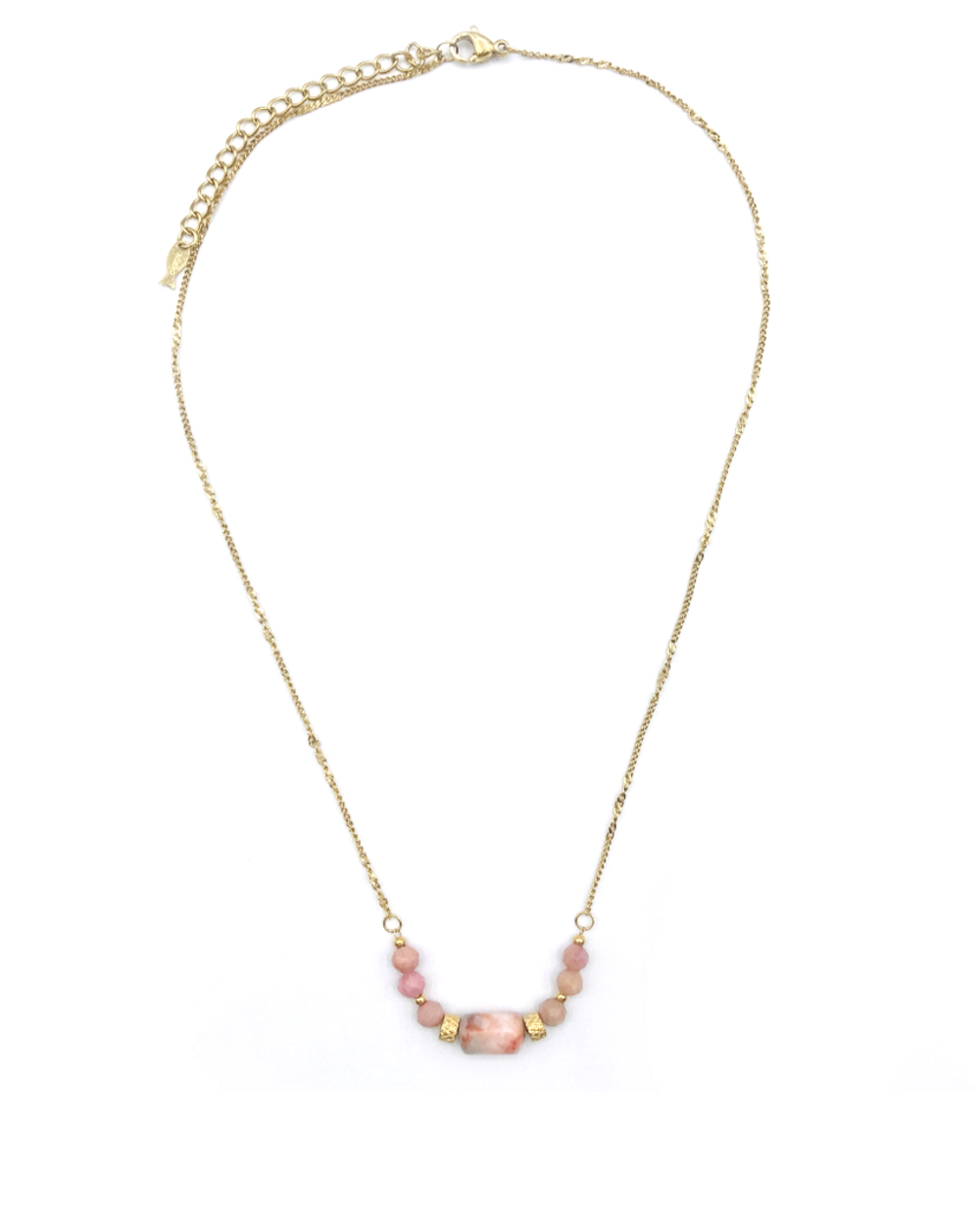 STONES STEEL NECKLACE