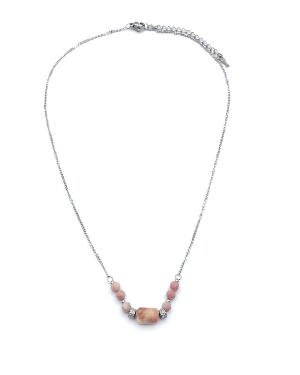 STONES STEEL NECKLACE