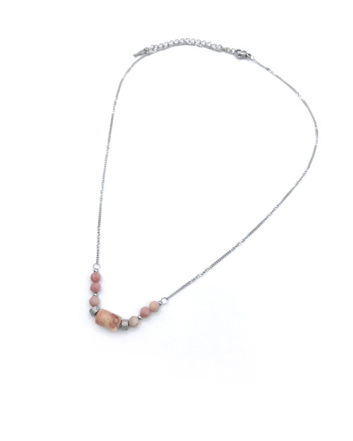 STONES STEEL NECKLACE