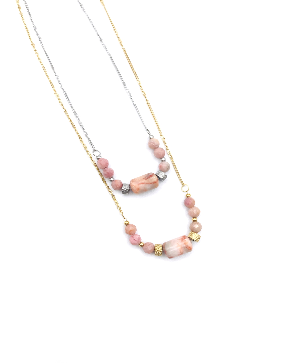 STONES STEEL NECKLACE