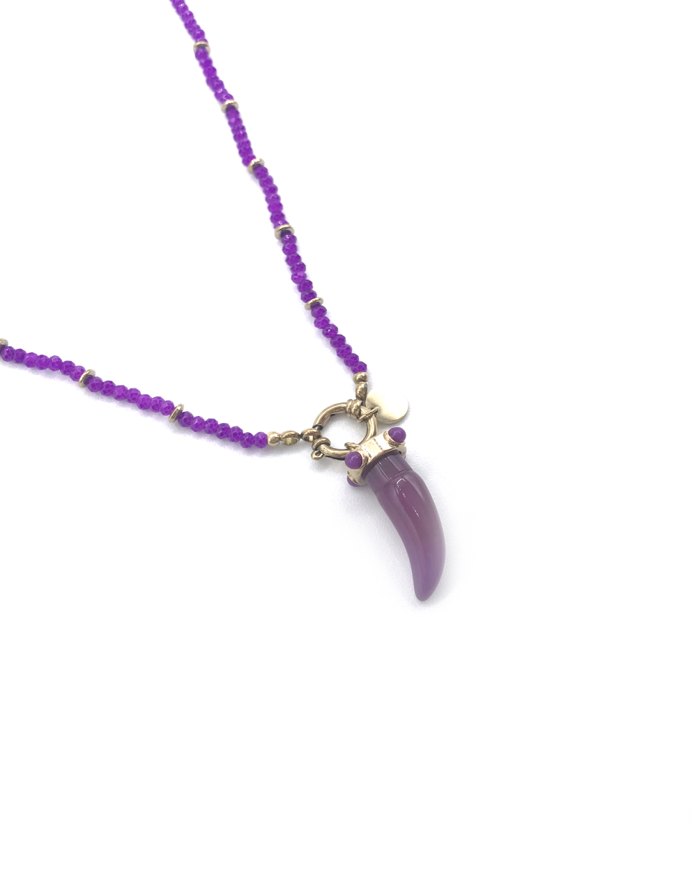  STEEL AND CRISTALS NECKLACE