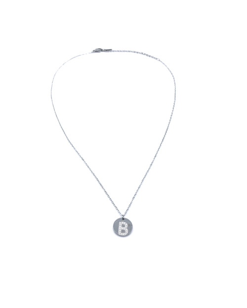 LETTER B STAINLESS STEEL NECKLACE 