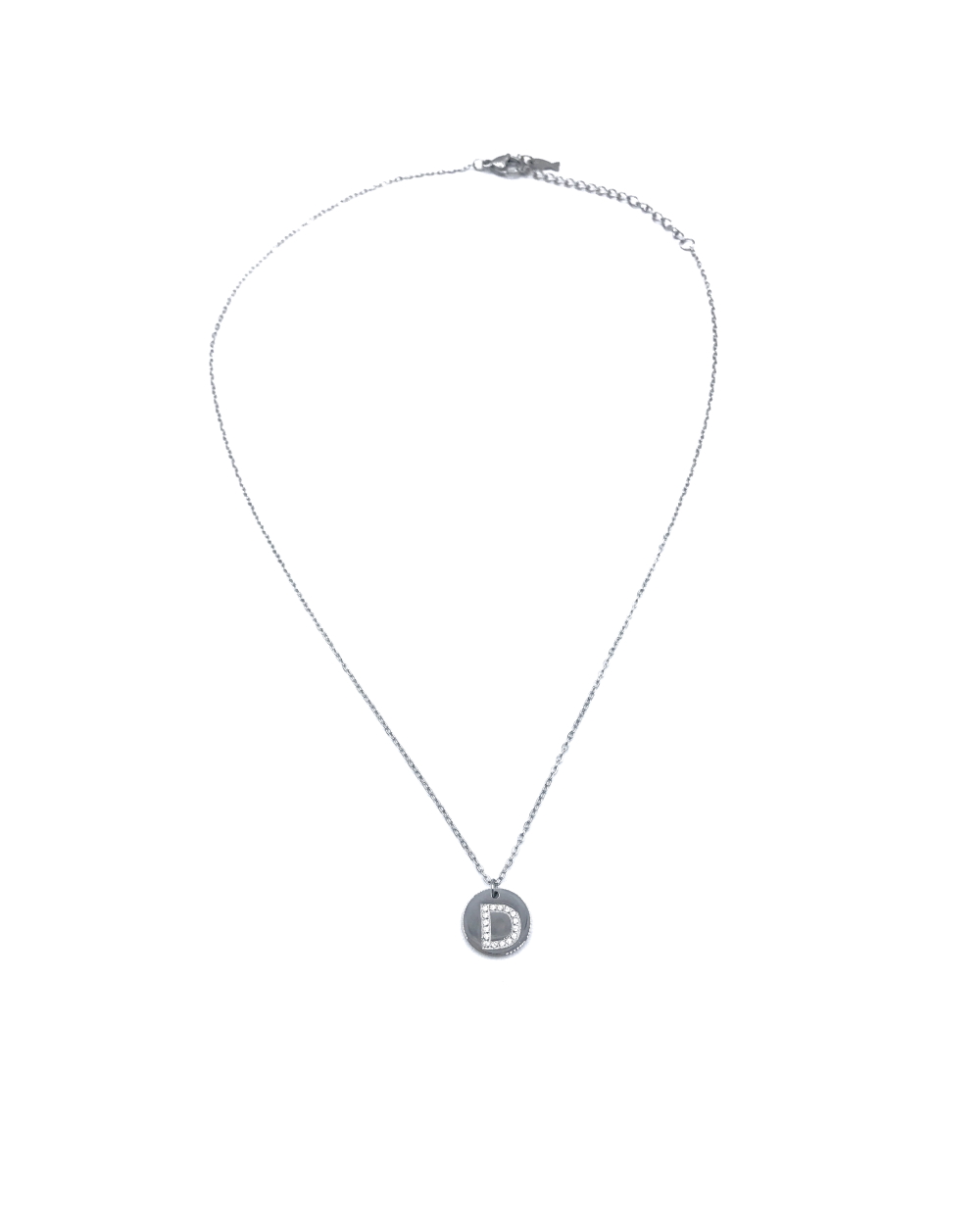 LETTER D STAINLESS STEEL NECKLACE 