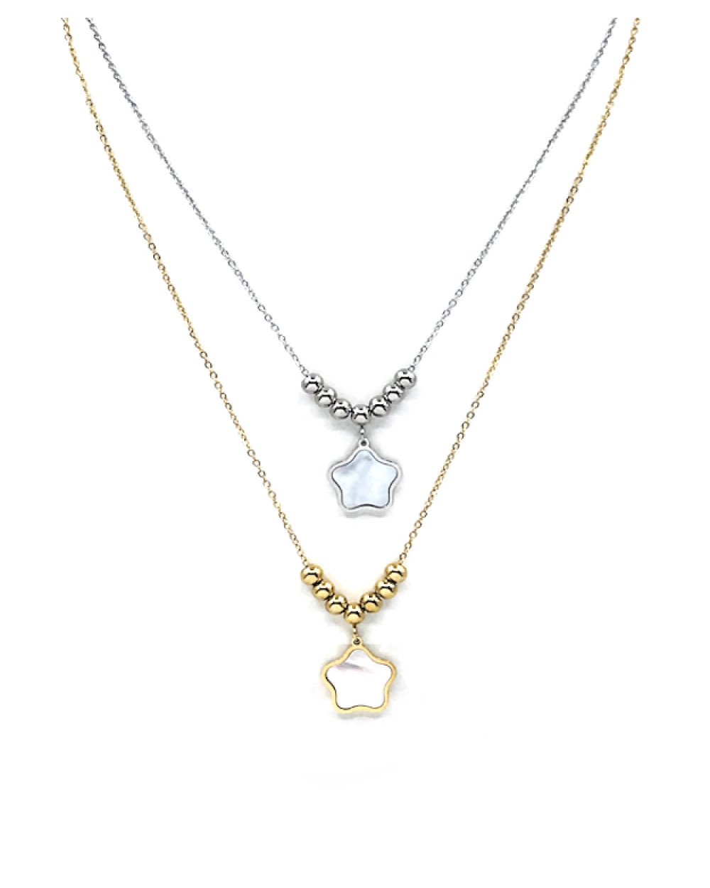 Stainless Stell Pearl Necklace