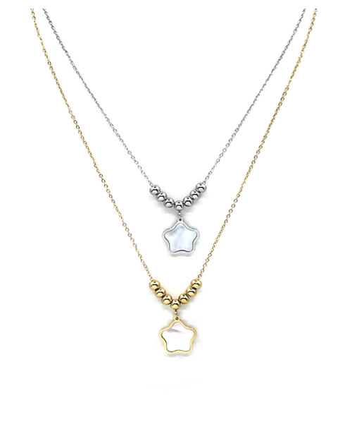 Stainless Stell Pearl Necklace