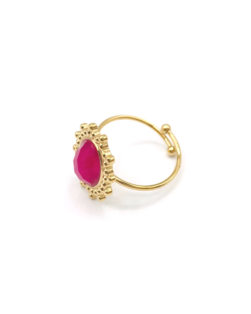 JOIA  FUSCIA STEEL RING
