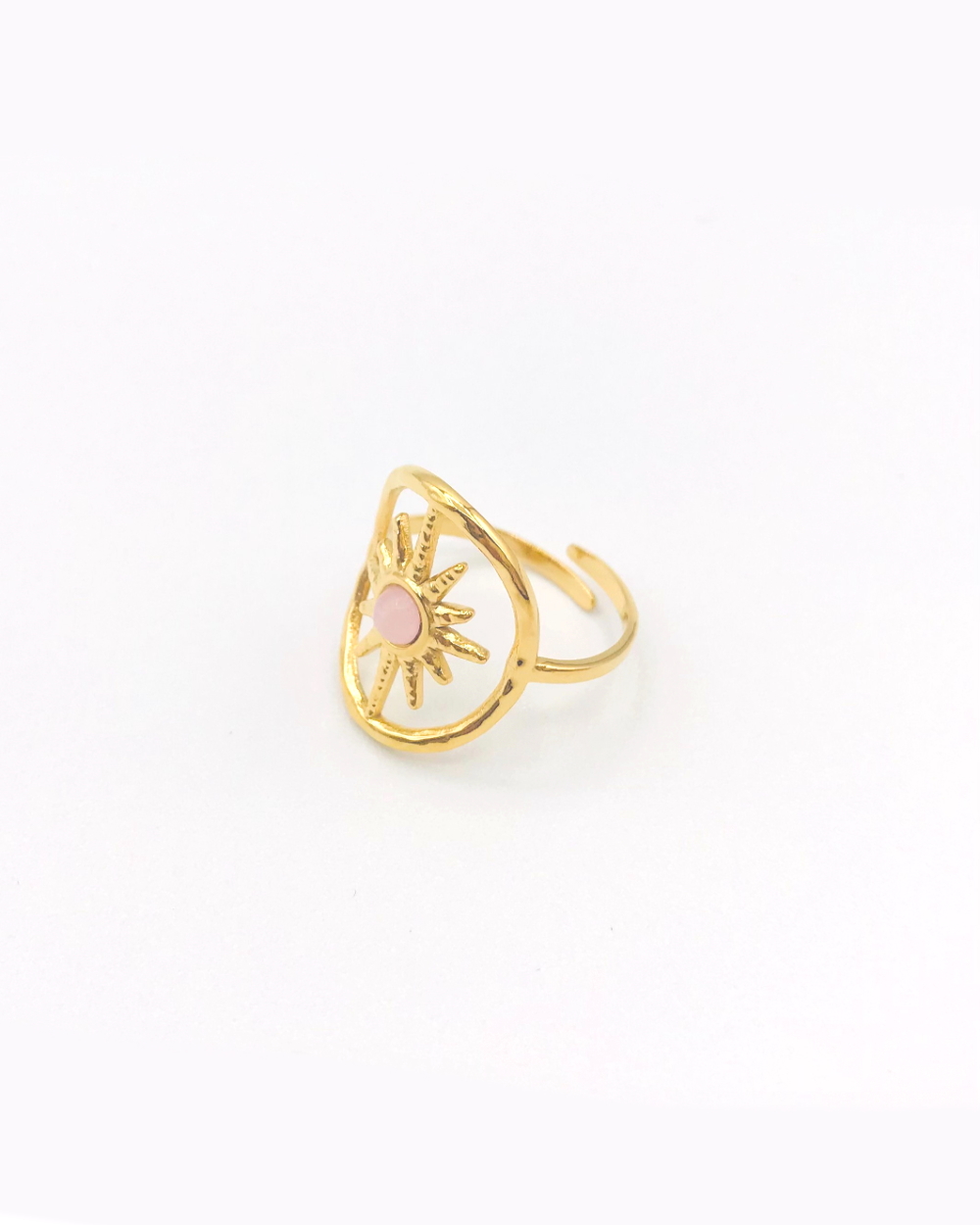 SIRIUS PINK STEEL RING