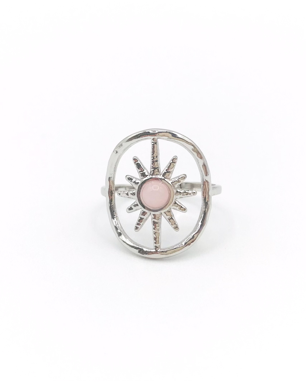 SIRIUS PINK STEEL RING