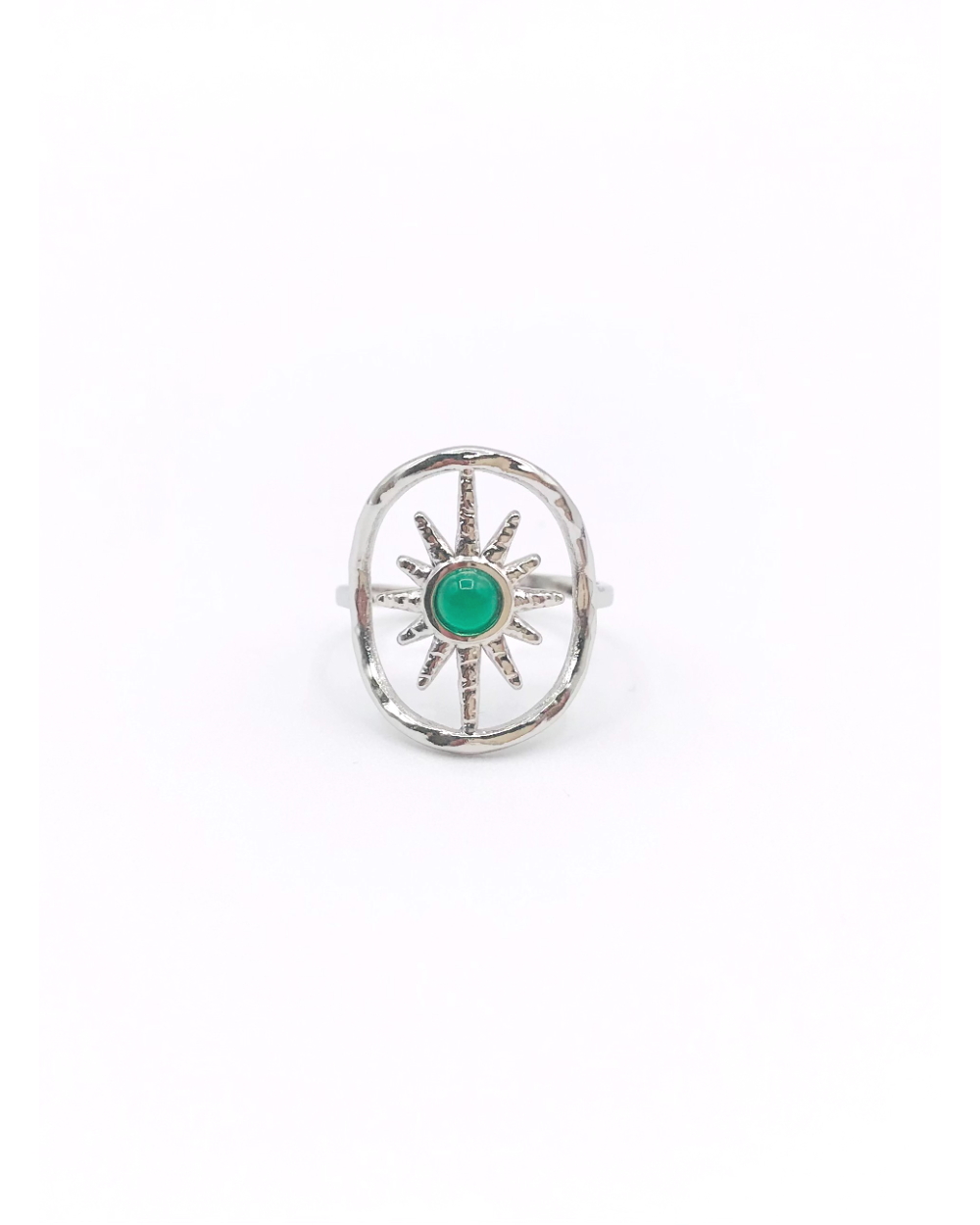 SIRIUS GREEN STEEL RING