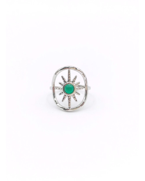 SIRIUS GREEN STEEL RING