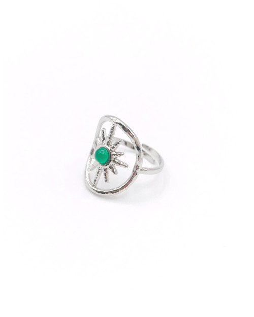 SIRIUS GREEN STEEL RING
