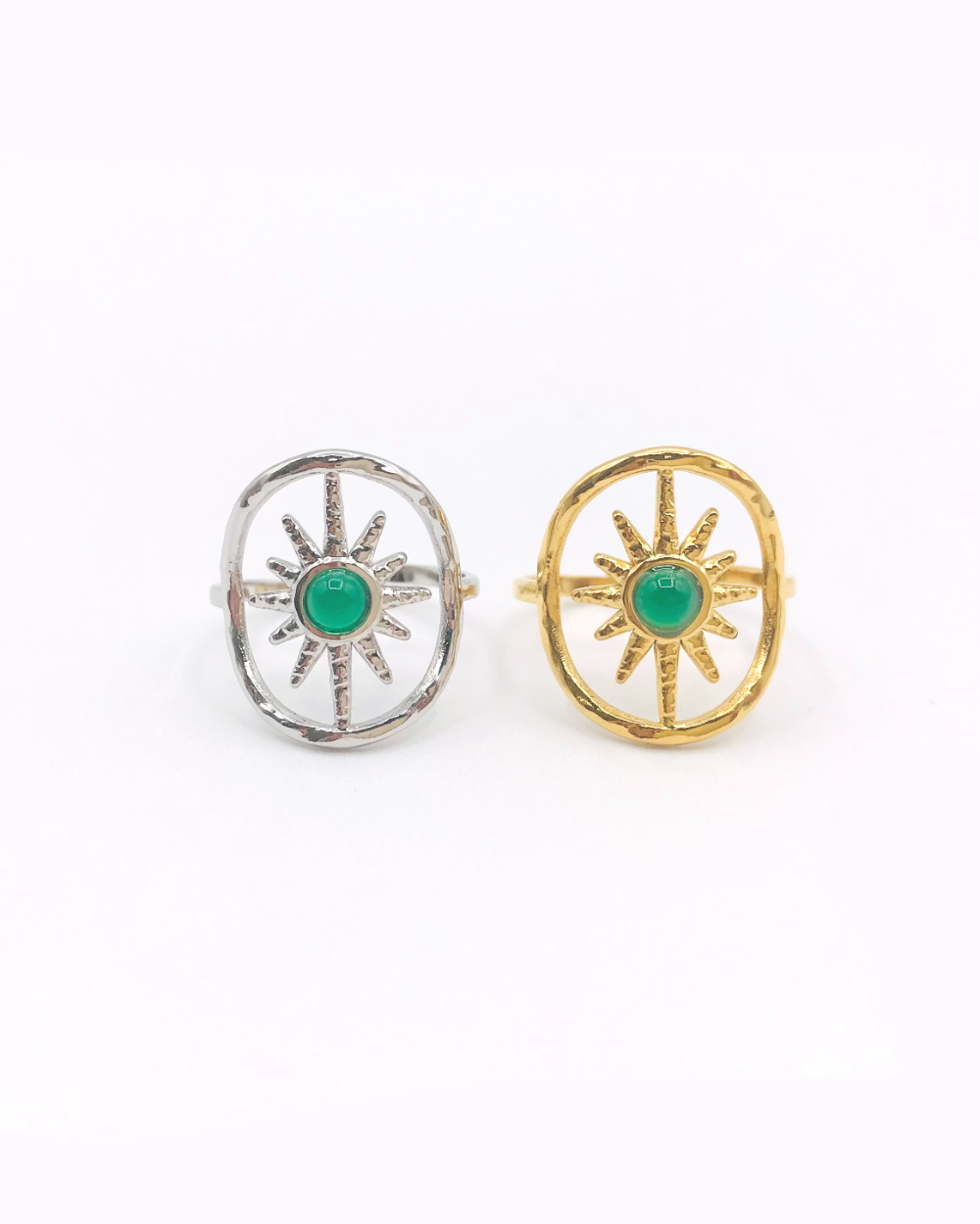 SIRIUS GREEN STEEL RING