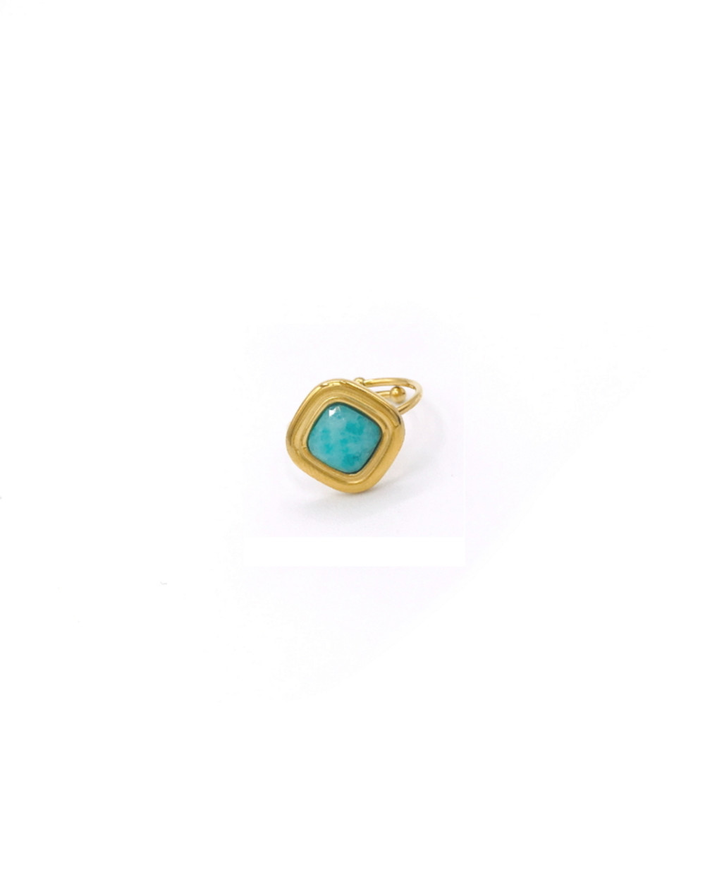 RUBY BLUE STEEL RING