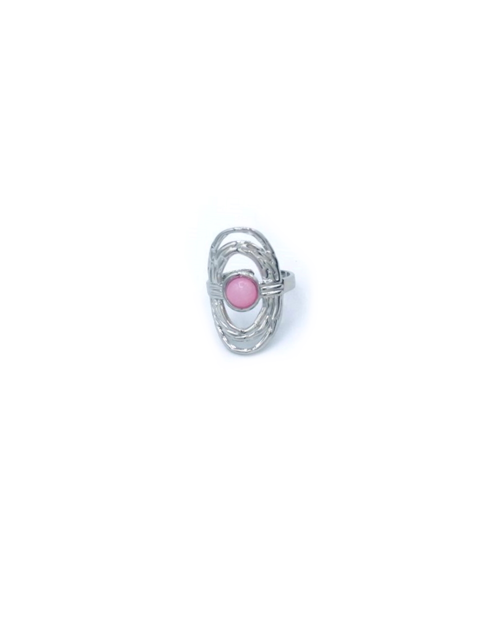 CLEOPATRA PINK STEEL RING