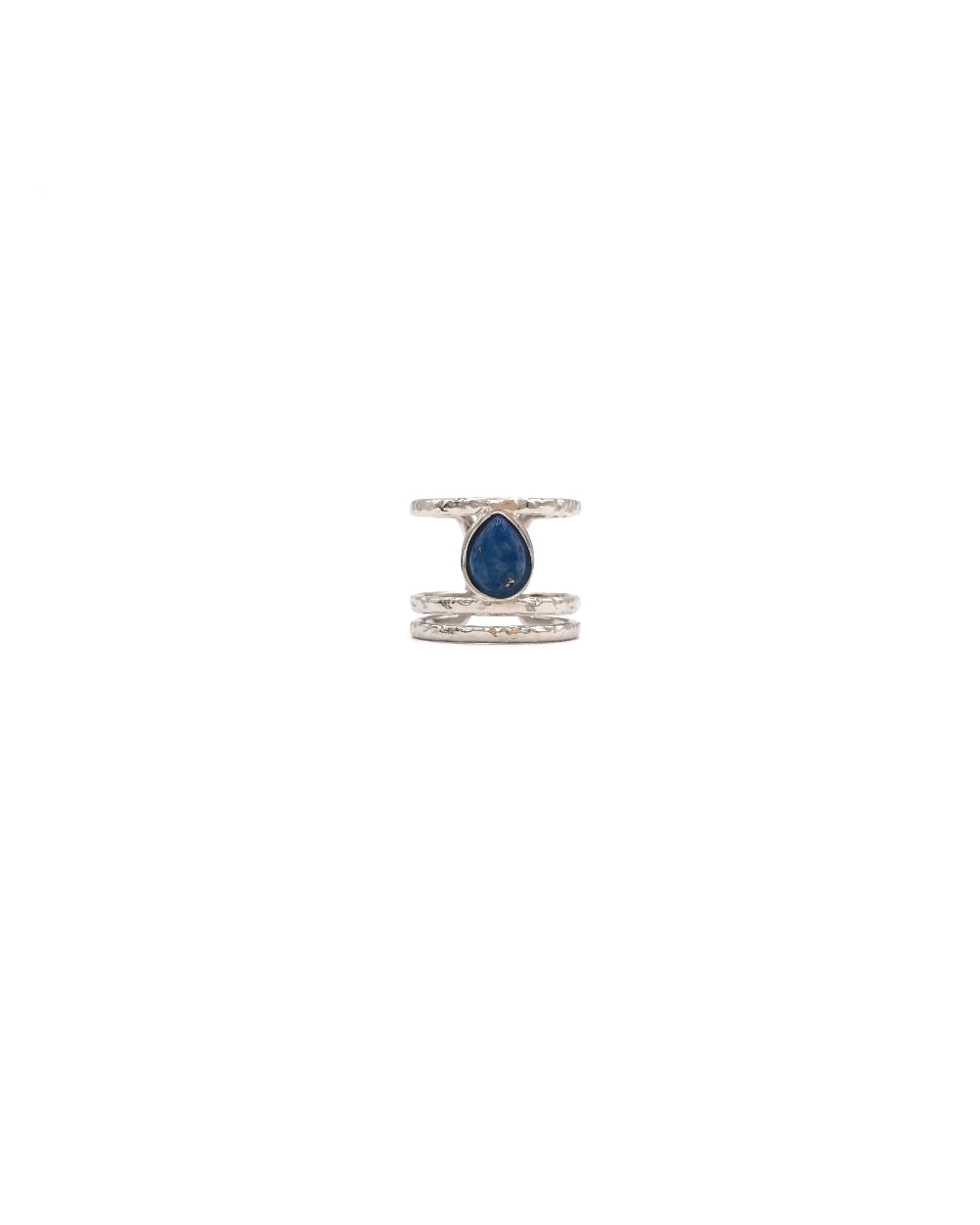 AMELIA STEEL RING BLUE