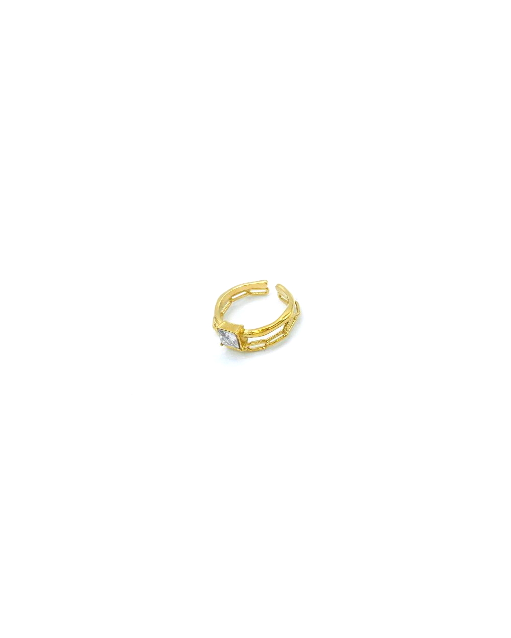 ATENA STEEL RING WHITE