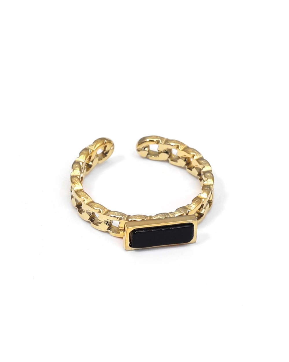 Stainless Steel Ring with stone