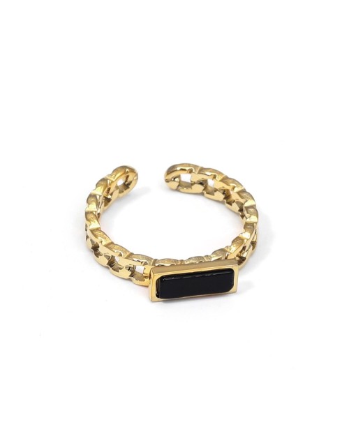 Stainless Steel Ring with stone